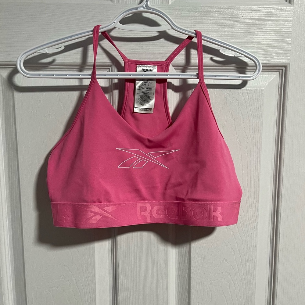 Reebok Women's Vibrant Pink Sports Bra